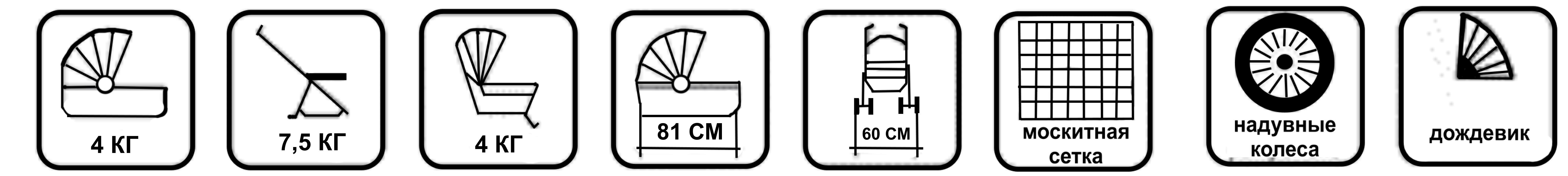 Детская коляска Camarelo Vision 2 в 1 - XVI-3  